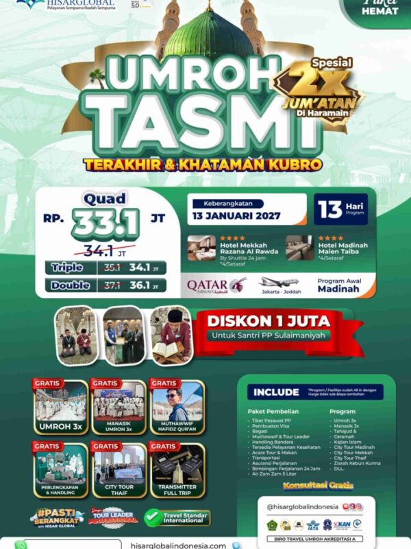 Umroh Tasmi - Paket Hemat
