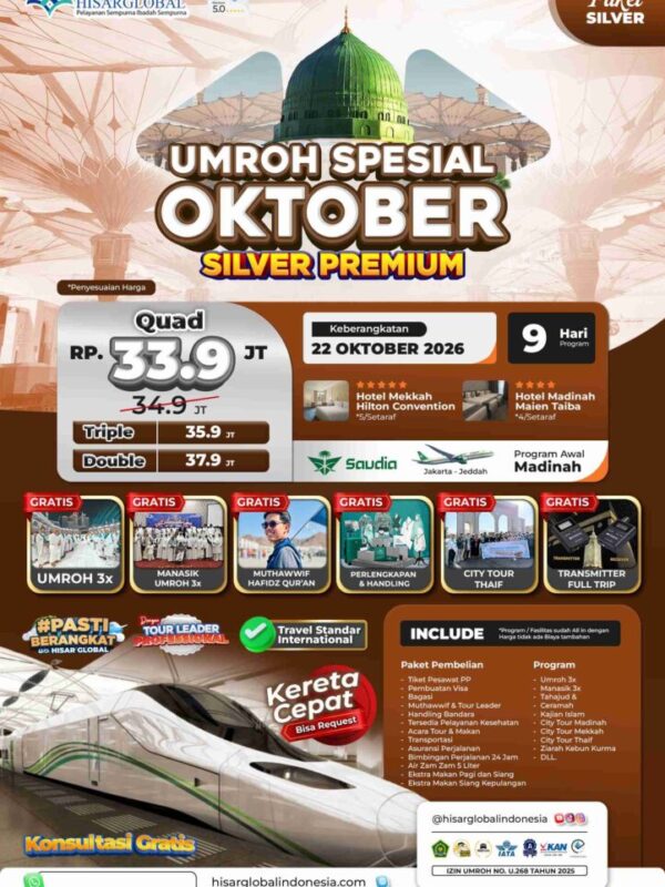 Umroh Spesial Oktober - Silver Premium