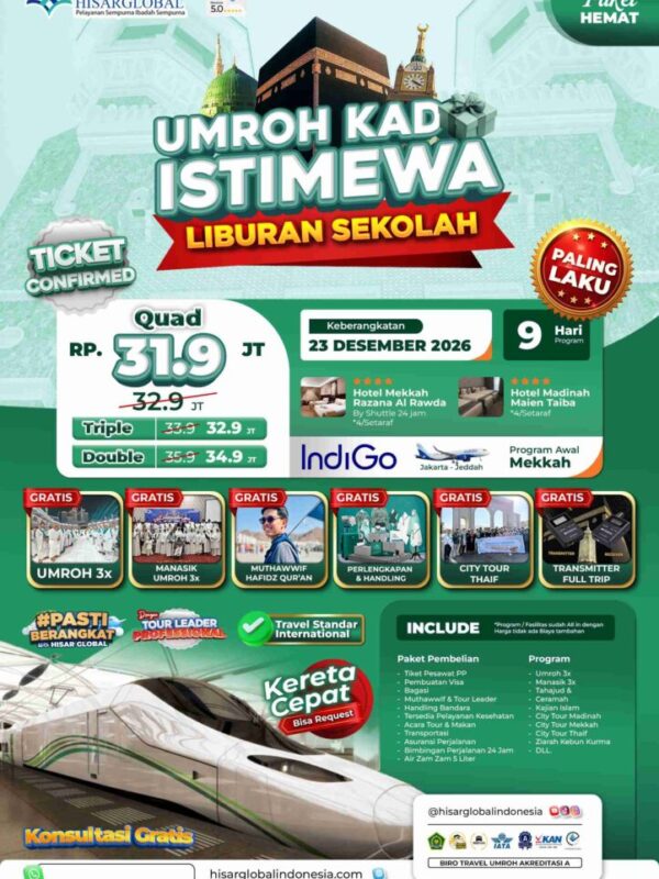 Umroh Kado Istimewa - Paket Hemat
