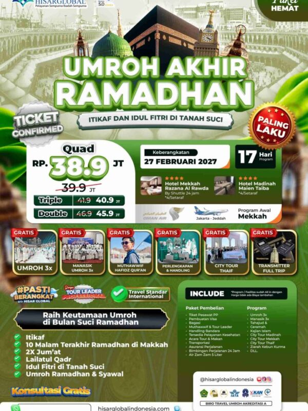 Umroh Akhir Ramadhan - Paket Hemat